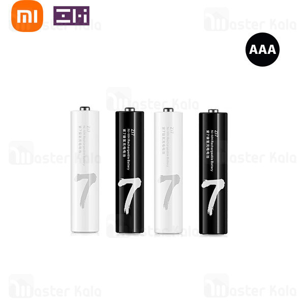 پک 4 عددی باتری نیم قلمی قابل شارژ شیائومی Xiaomi ZMI ZI7 AAA Rechargeable Battery